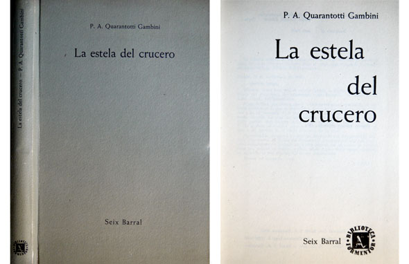 La estela del crucero. Traducción de Juan Petit.