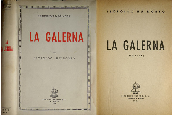 La Galerna. Novela.