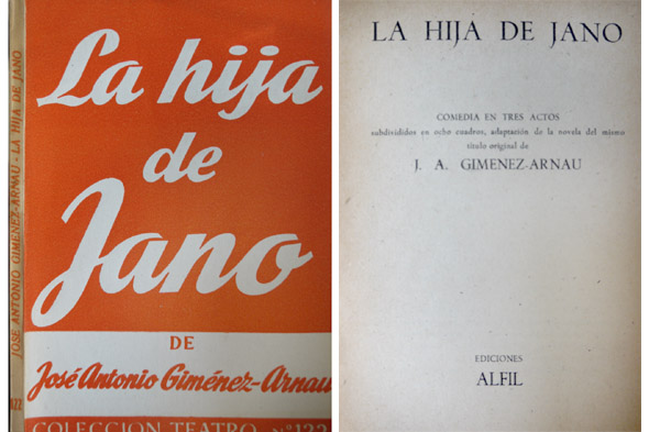La hija de Jano. Comedia en tres actos.