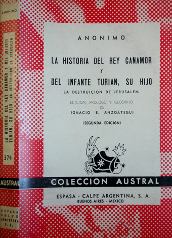 La historia del Rey Canamor y del Infante Turian, su …