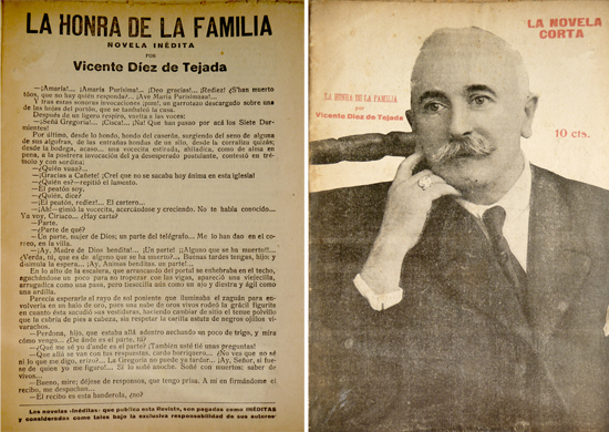 La honra de la familia. Novela.