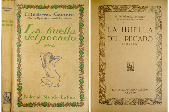 La huella del pecado. Novela.