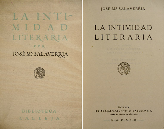 La intimidad literaria.