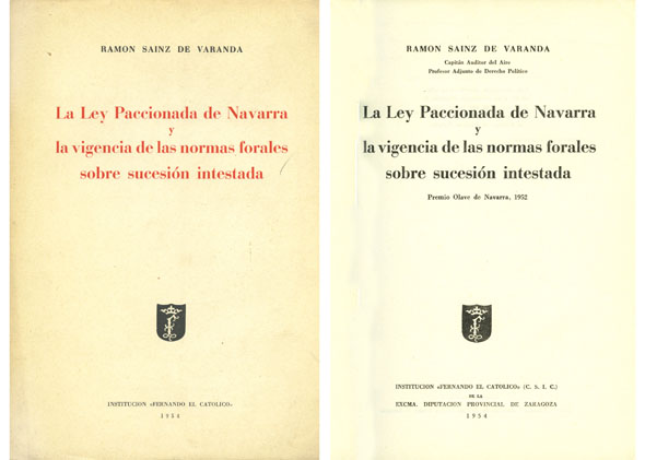 La Ley Paccionada de Navarra. La vigencia de las normas …