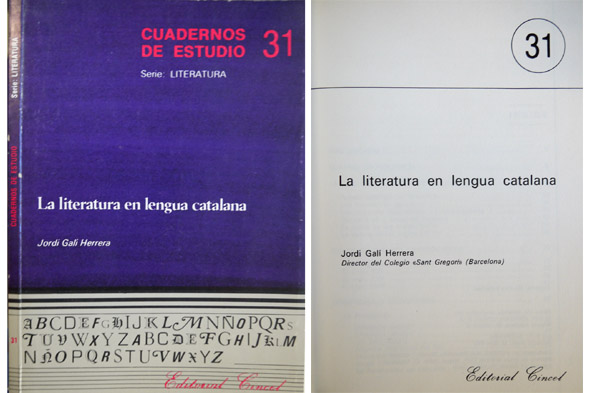 La literatura en lengua catalana.