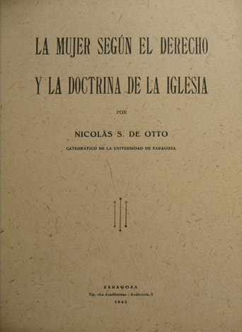 La Mujer según el derecho y la doctrina de la …