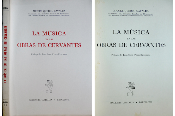 La Música en las obras de Cervantes. Prólogo de Juan …