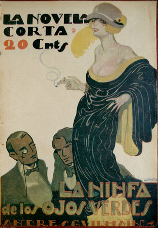 La ninfa de los ojos verdes. Novela.