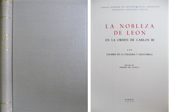 La Nobleza de León en la Orden de Carlos Tercero.