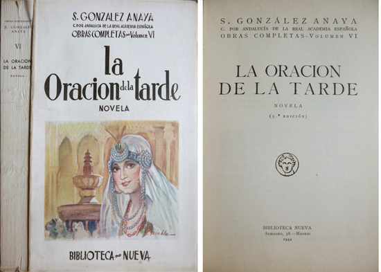 La oración de la tarde. Novela.