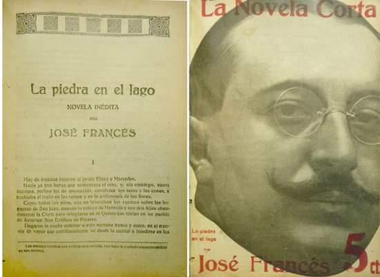 La piedra en el lago. Novela.