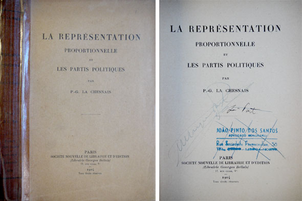 La Représentation Proportionnelle et les Partis Politiques.