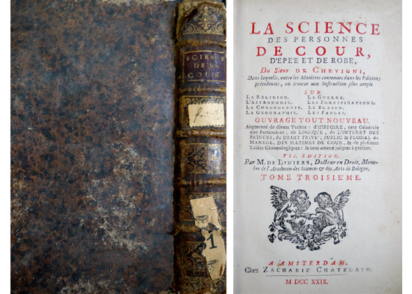 La Science des Personnes de Cour, d'Epée et de Robe. …