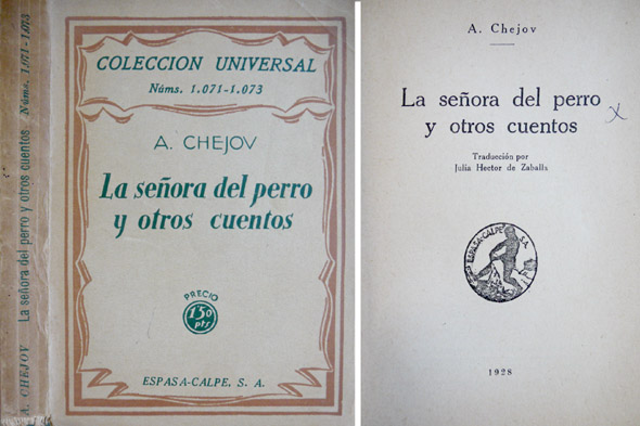 La señora del perro, y otros cuentos. Novelas. Traducción de …