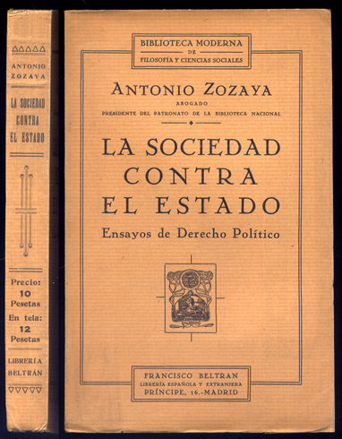 La Sociedad contra el Estado. Ensayos de Derecho Político.