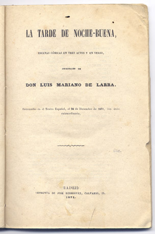 La tarde de noche - buena. Escenas cómicas en tres …