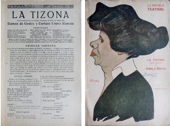 La Tizona. Drama romántico en cuatro jornadas, en verso.