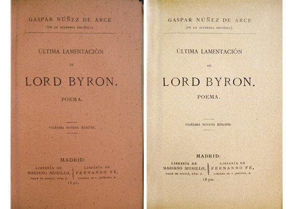 La última lamentación de Lord Byron.