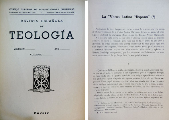 La "Vetus Latina Hispana".
