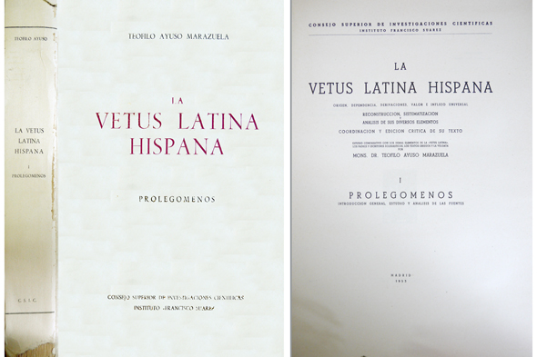La Vetus Latina Hispana. I: Prolegómenos. Introducción general, estudio y …