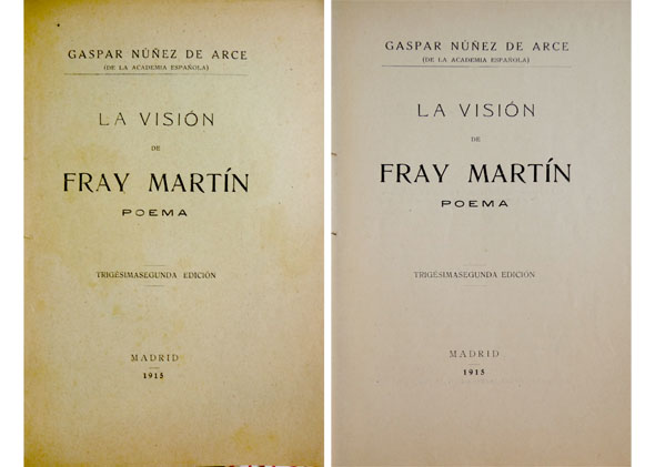 La visión de Fray Martín. Poema.