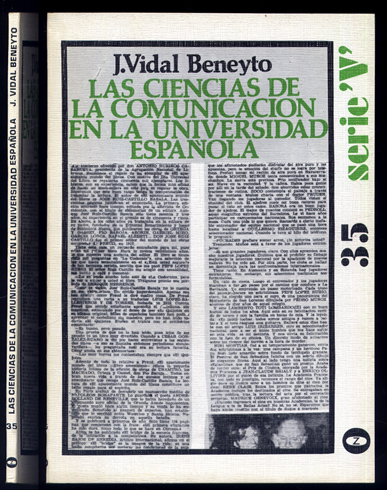 Las Ciencias de la Comunicación en la Universidad Española.