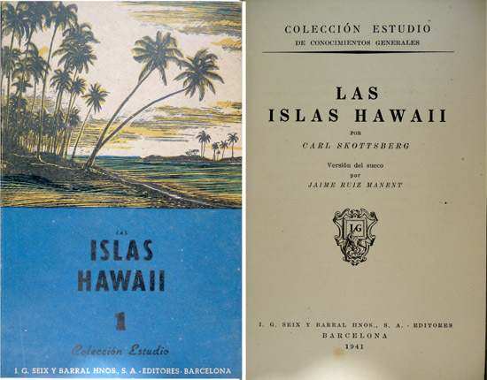 Las Islas Hawaii. Versión del sueco por Jaime Ruiz Manent.