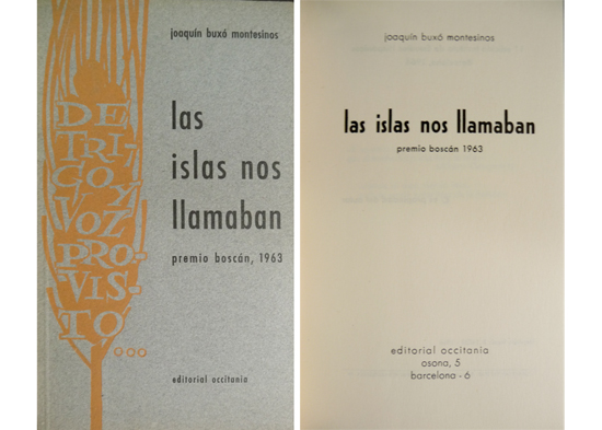 Las islas nos llamaban. Poemas.
