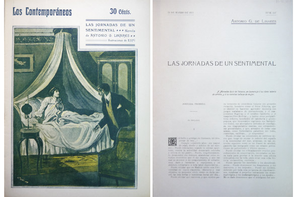 Las jornadas de un sentimental. Novela.
