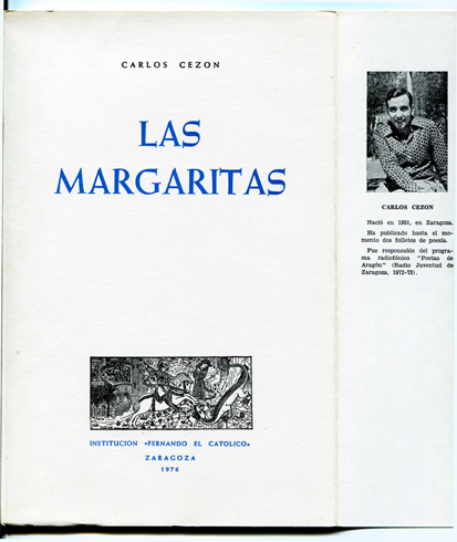 Las Margaritas. Poemas. Prólogo de Rosendo Tello Aína.