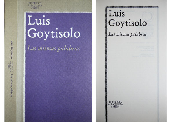 Las mismas palabras. [1962].