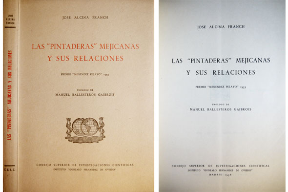 Las "pintaderas" mejicanas y sus relaciones. Prólogo de Manuel Ballesteros …