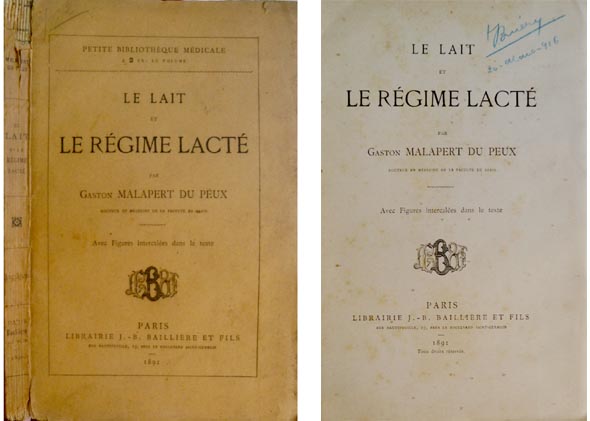 Le Lait et le régime lacté.