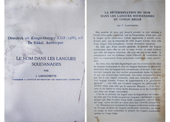 Le nom dans les langues soudanaises.