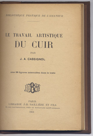 Le travail artistique du Cuir.