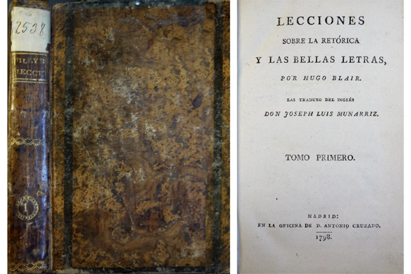Lecciones sobre la Retórica y las Bellas Letras por. Las …