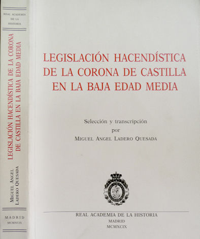 Legislación hacendística de la Corona de Castilla en la Baja …