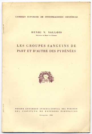 Les groupes sanguins de part et d´autre des Pyrénées.