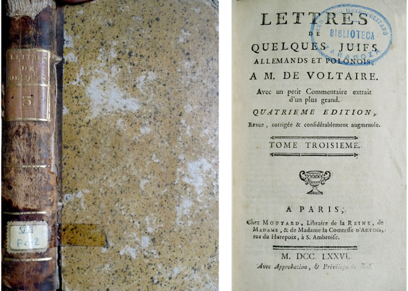 Lettres de quelques Juifs Allemands et Polonais à M. de …