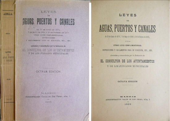 Leyes de Aguas, Puertos y Canales de 13 de Junio …