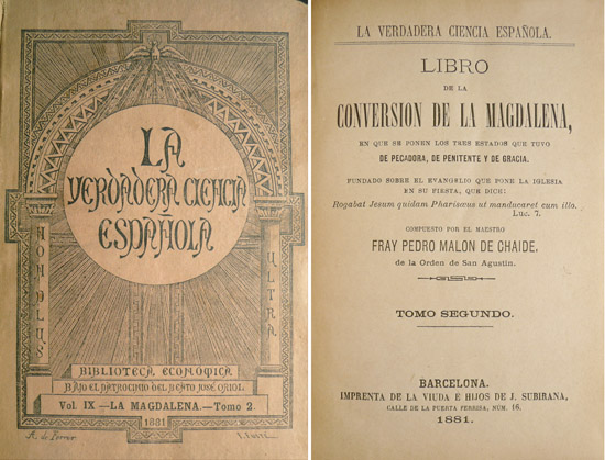 Libro de la Conversión de la Magdalena. Tomo Segundo (de …