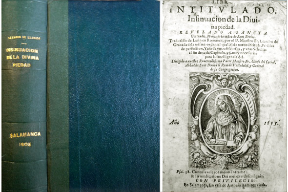 Libro intitulado Insinuación de la Divina Piedad, revelaciones de Sancta …