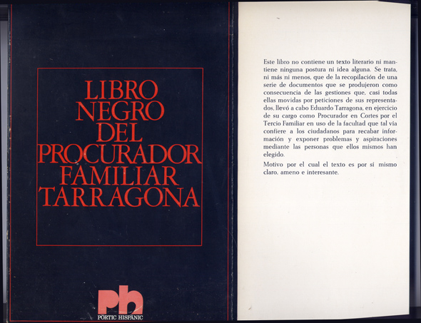 Libro Negro del Procurador familiar Tarragona.