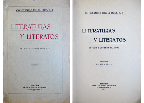Literaturas y Literatos. Estudios contemporáneos. Primera serie.