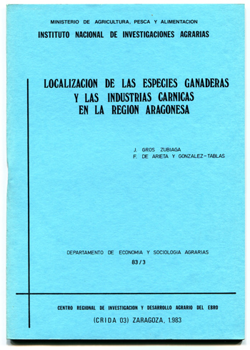 Localización de las especies ganaderas y las industrias cárnicas en …