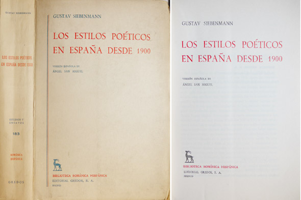 Los estilos poéticos en España desde 1900. Versión española de …