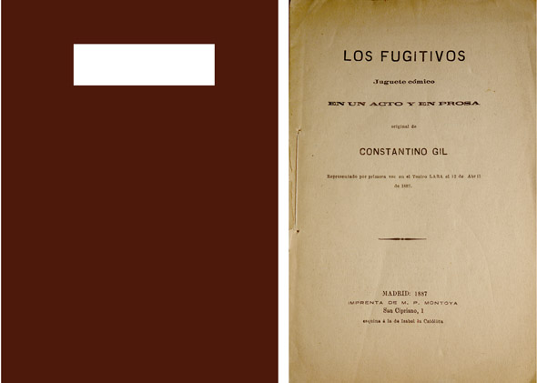 Los fugitivos. Juguete cómico en un acto y en prosa.