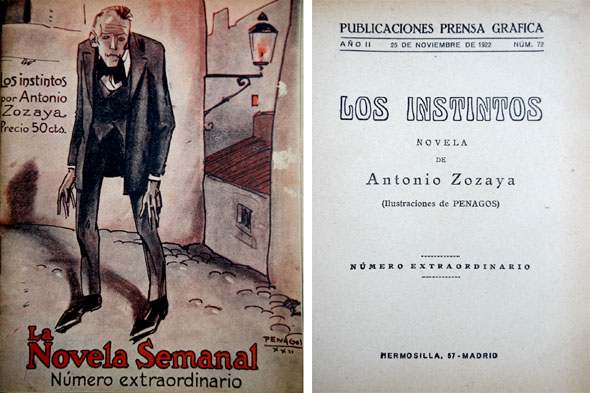 Los Instintos. Novela.