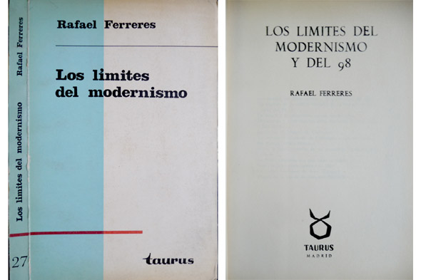 Los límites del Modernismo y del 98.