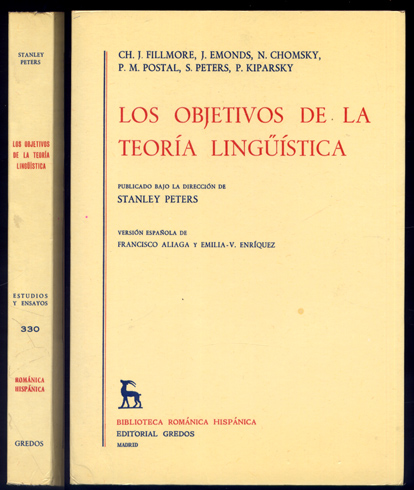 Los objetivos de la Teoría Lingüística. Versión española de Francisco …
